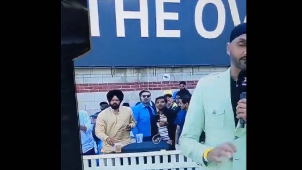 Standing Behind Harbhajan Singh, Fan Asked To Remove Beer Glass From Star Sports Camera Frame