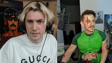An image displaying xQc on left and Mathil on right