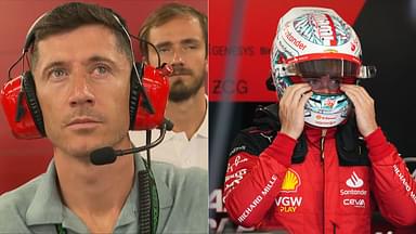 F1 Twitter Sympathises with Dejected Robert Lewandowski After Woeful Charles Leclerc Q1 Exit