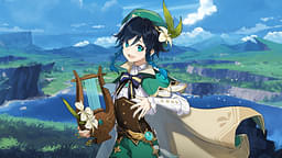 An image showing Venti, an male character from Genshin Impact