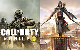 An image showing Call of Duty Mobile cover on left and Assassin's Creed Codename Jade on right