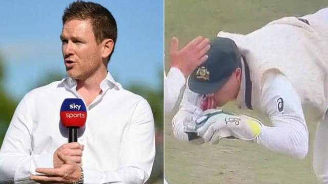 "Definitely A Smooch": Eoin Morgan Urges Alex Carey To Behave As He Kisses Ball At Headingley