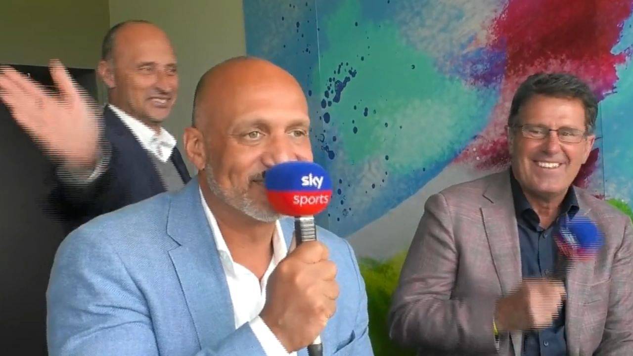 Nasser Hussain Smacks Mark Butcher On Head After He Mentions His Low-Bounce LBW Dismissal [WATCH]