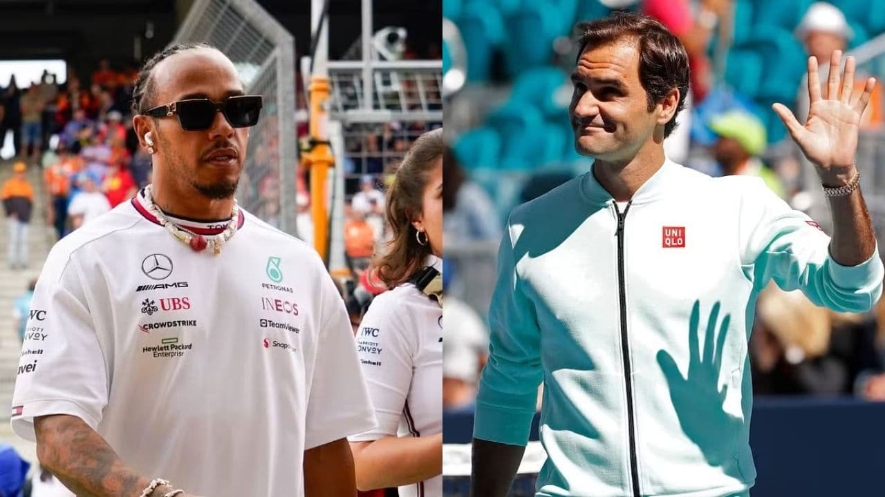Lewis Hamilton and Roger Federer Join Hands in Getting Destroyed on Court by Their Old Men