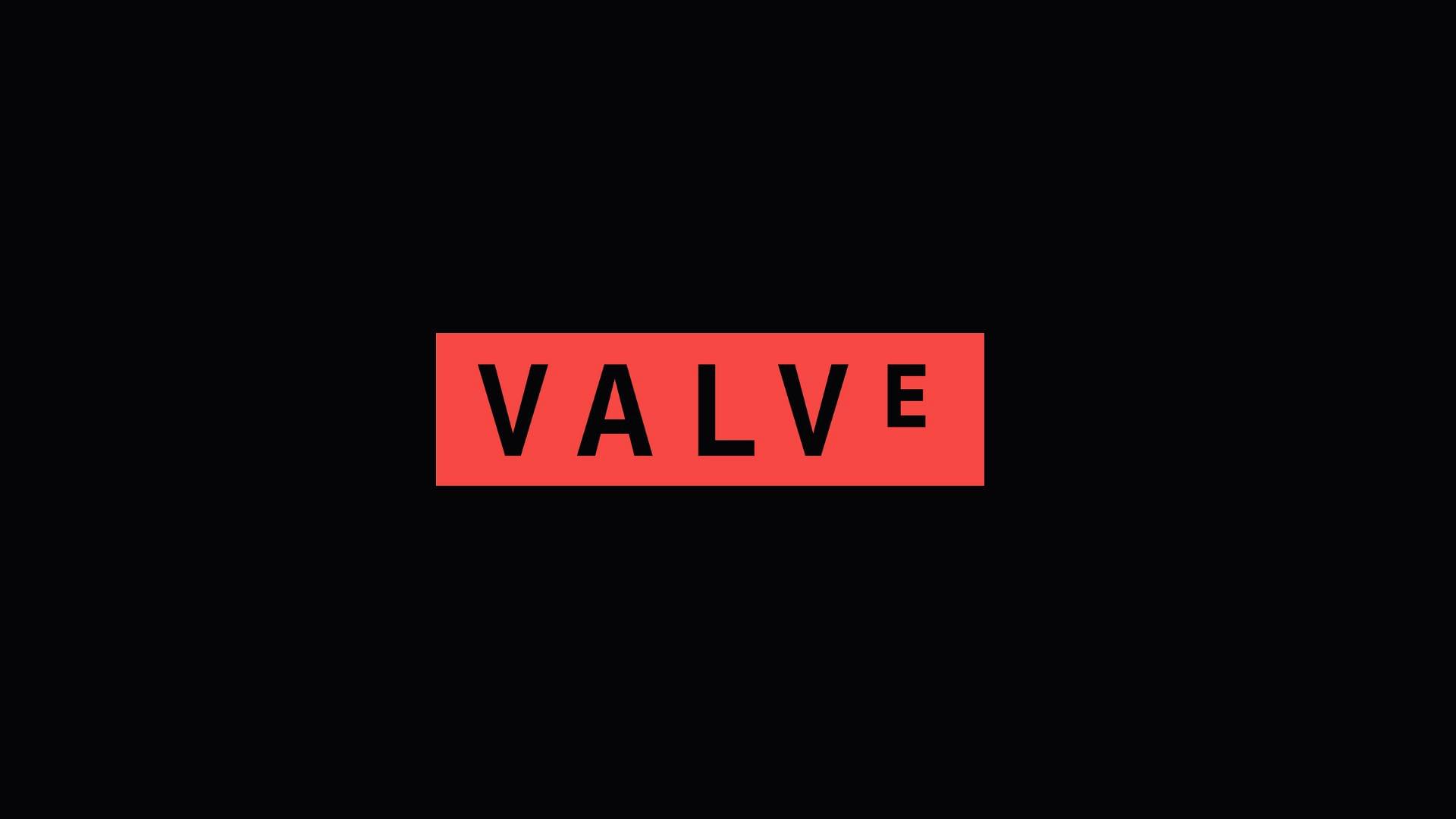Valve logo on a dark background