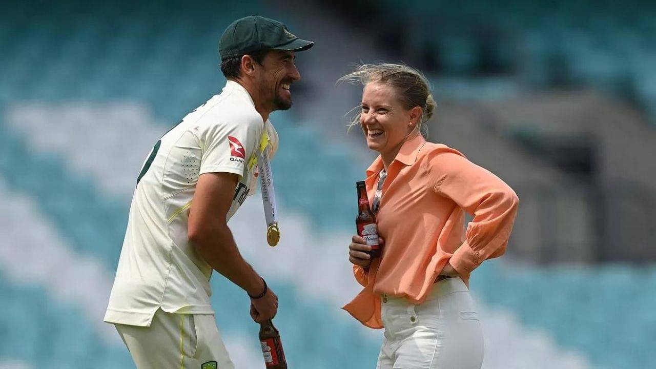 Here's Why 197 cm Tall Mitchell Starc Stole 166 cm Tall Wife Allysa Healy's Bat Worth $1,250