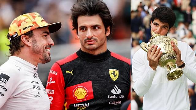 Fernando Alonso and Carlos Sainz Join Hands in Hailing Spanish Sensation Carlos Alcaraz’s Emphatic Win Against Novak Djokovic