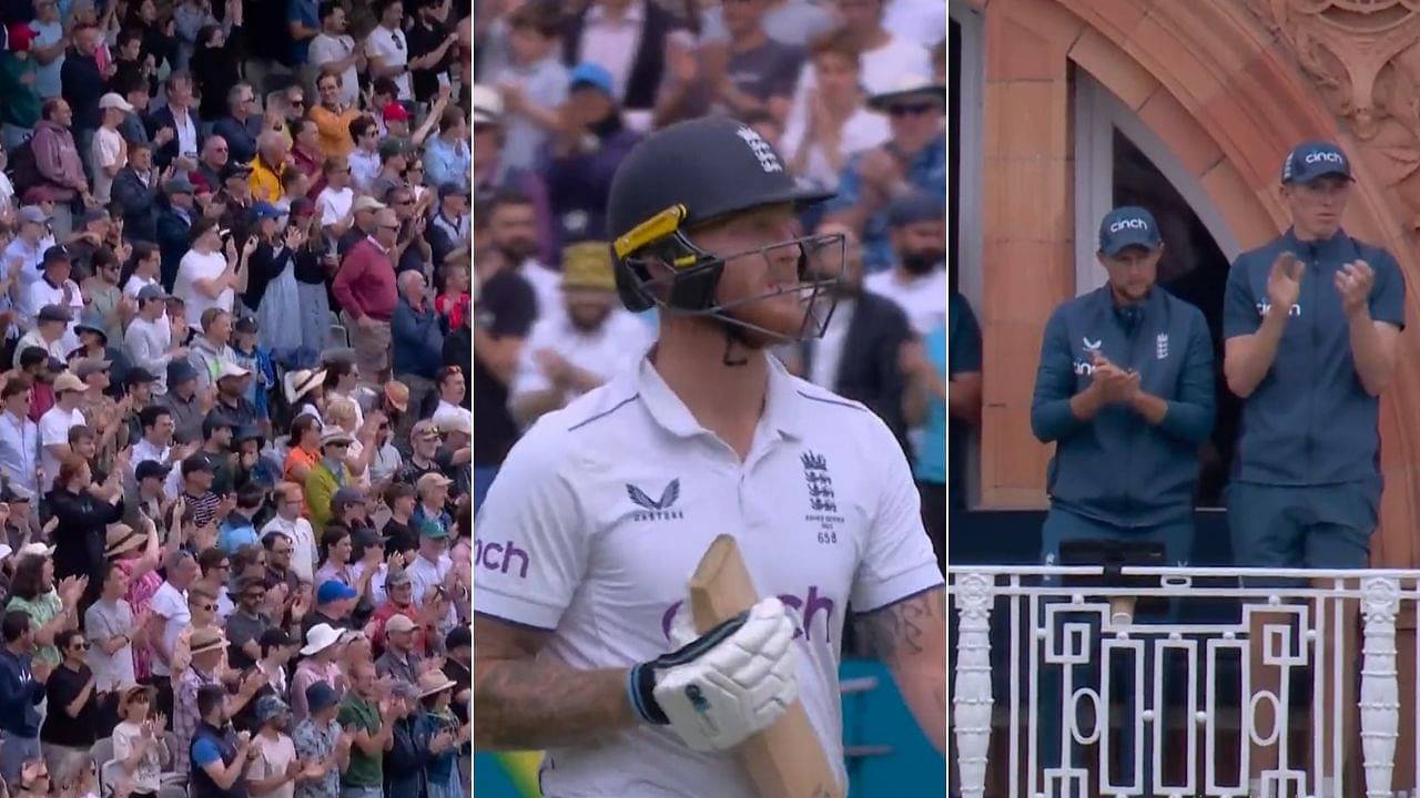 WATCH: Ben Stokes Gets Standing Ovation From Lord's For 13th Test Century