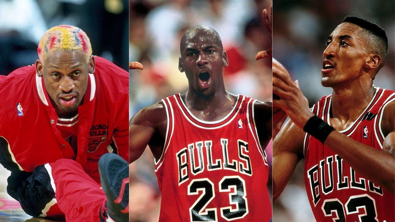 Chicago bulls michael jordan scottie pippen sale dennis rodman