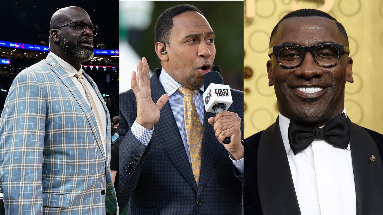 "Put Them Little Arms Away": 325Lb Shaquille O'Neal Goes at Stephen A. Smith's Sleeveless Attire Amidst His Shannon Sharpe Recruitment