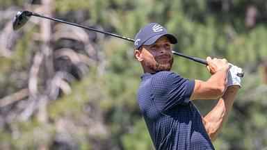 Steph Curry playing golf