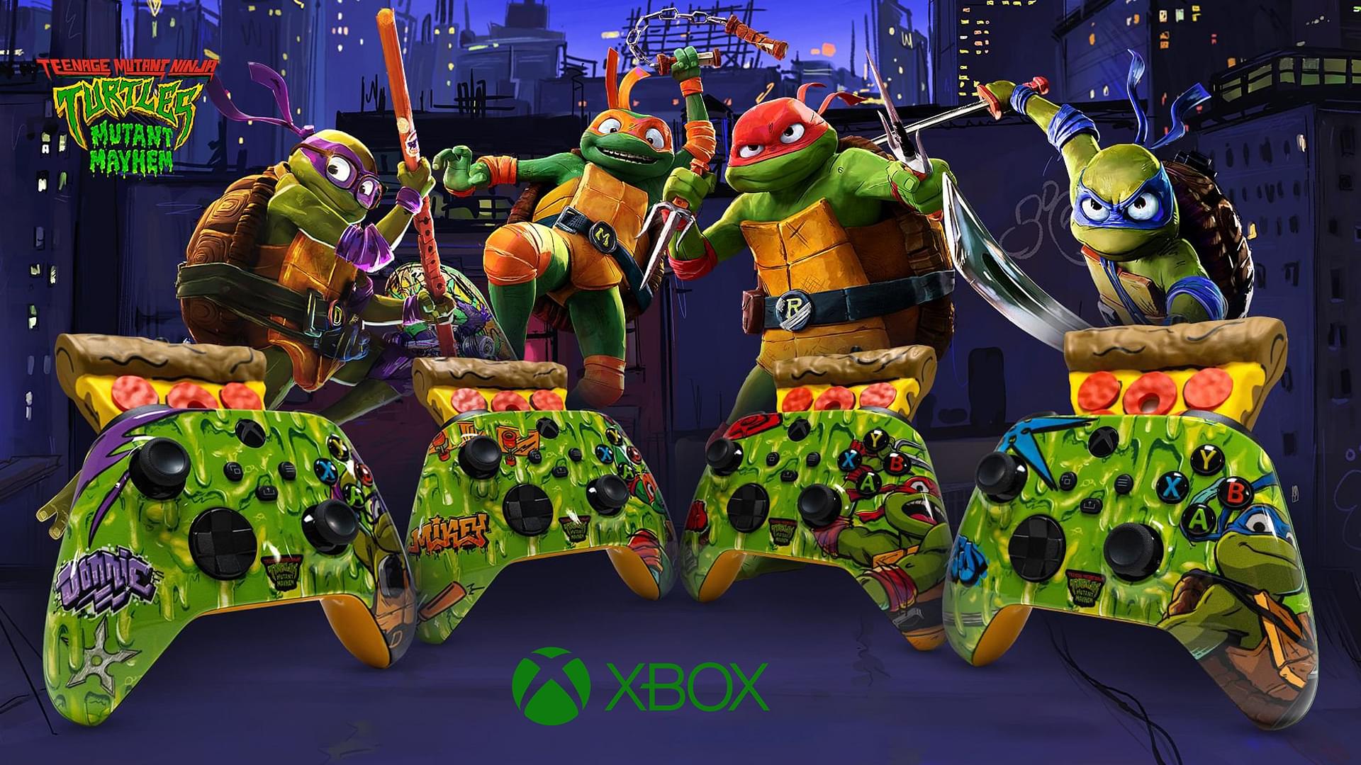 Pizza-Scented Xbox Teenage Mutant Ninja Turtles Mutant Mayhem Controller