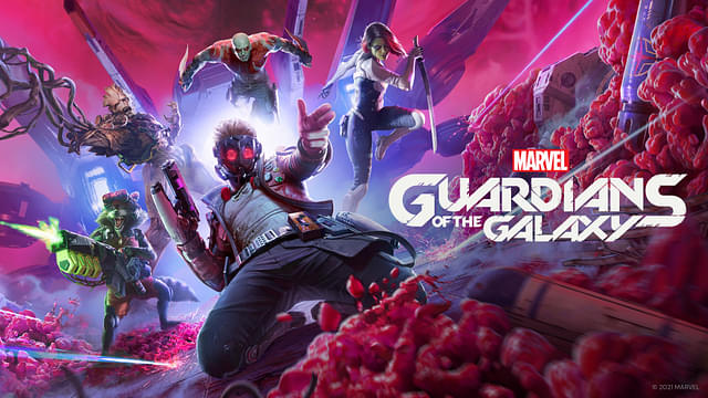 An image displaying Star Lord and his crew from Guardians of the Galaxy