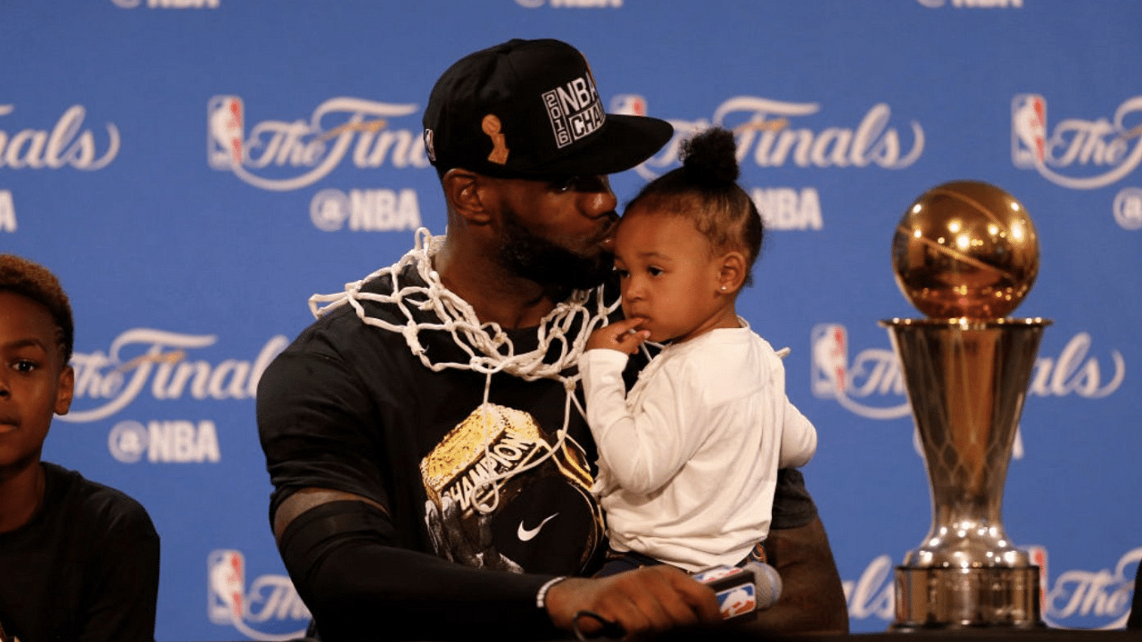 Having Humorously 'Bullied' Middle-Schoolers, LeBron James Demolishes Daughter Zhuri in a Game of Ping Pong
