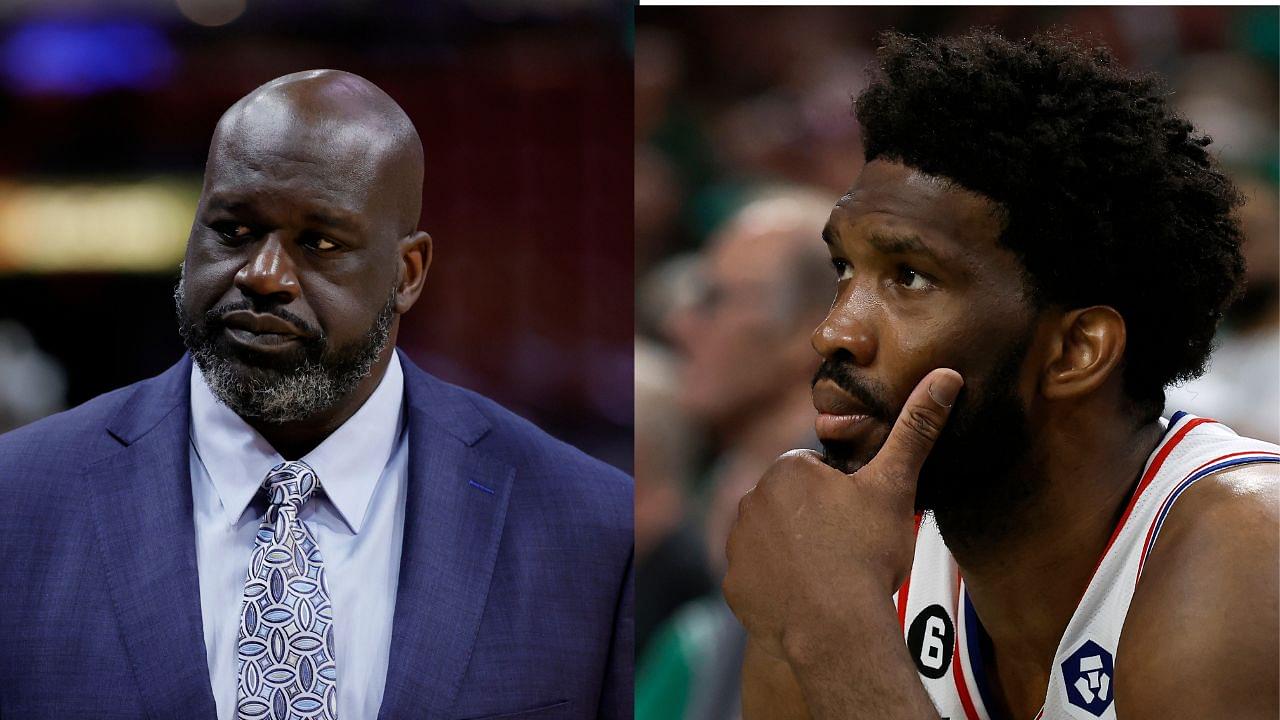 Months After Berating Joel Embiid for Not Getting His 'A** in the Paint', Shaquille O'Neal Claims He'd Beat the Sixers Legend: "Barbeque Chicken Alert"