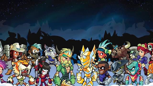 An image showing playable characters in Brawlhalla which is among frees games on Steam
