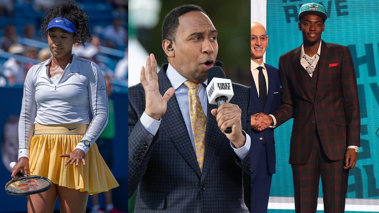 Stephen A. Smith Points Out Naomi Osaka's Crying to Defend Michael Jordan's $41,100,000 Worth Choice Over Scoot Henderson