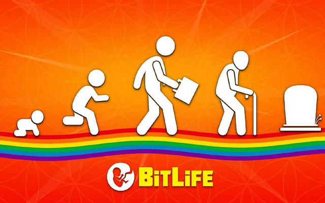 An image showing evolution of man in terms of age in BitLife