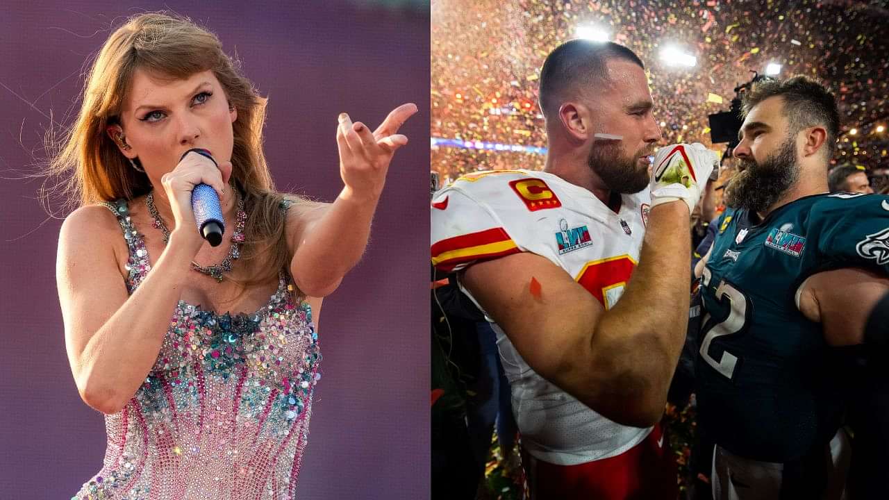 Jason Kelce Shares Taylor Swift Fan's Video Calling Travis Romance