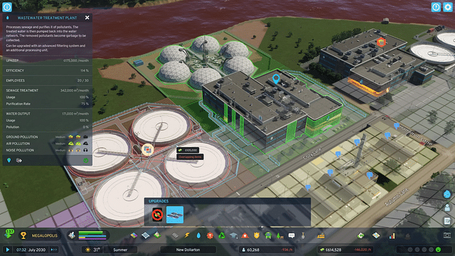 An image showing water treatment plant in Cities: Skylines 2