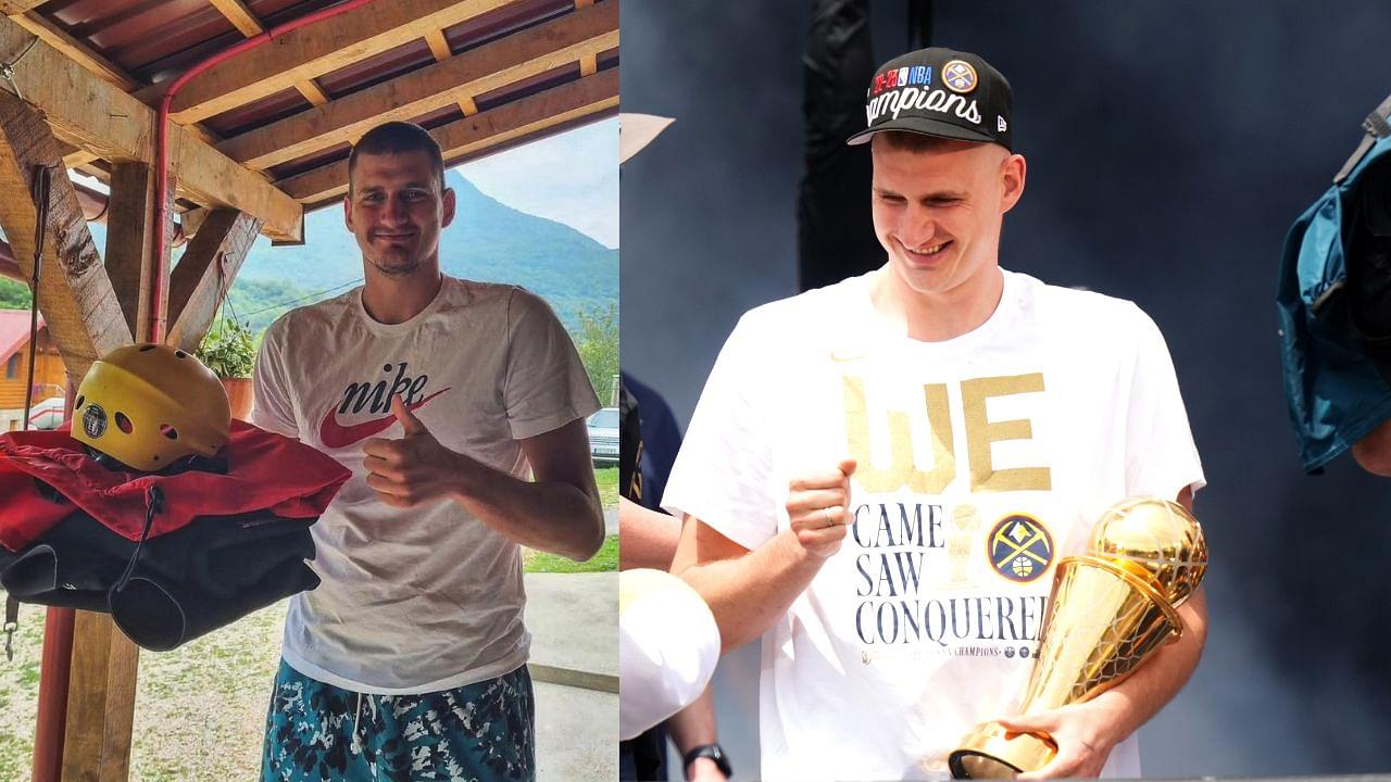 1 Month After Losing Finals MVP Trophy, $50,000,000 Worth Nikola Jokic Gets Spotted Tara Rafting on Vacation