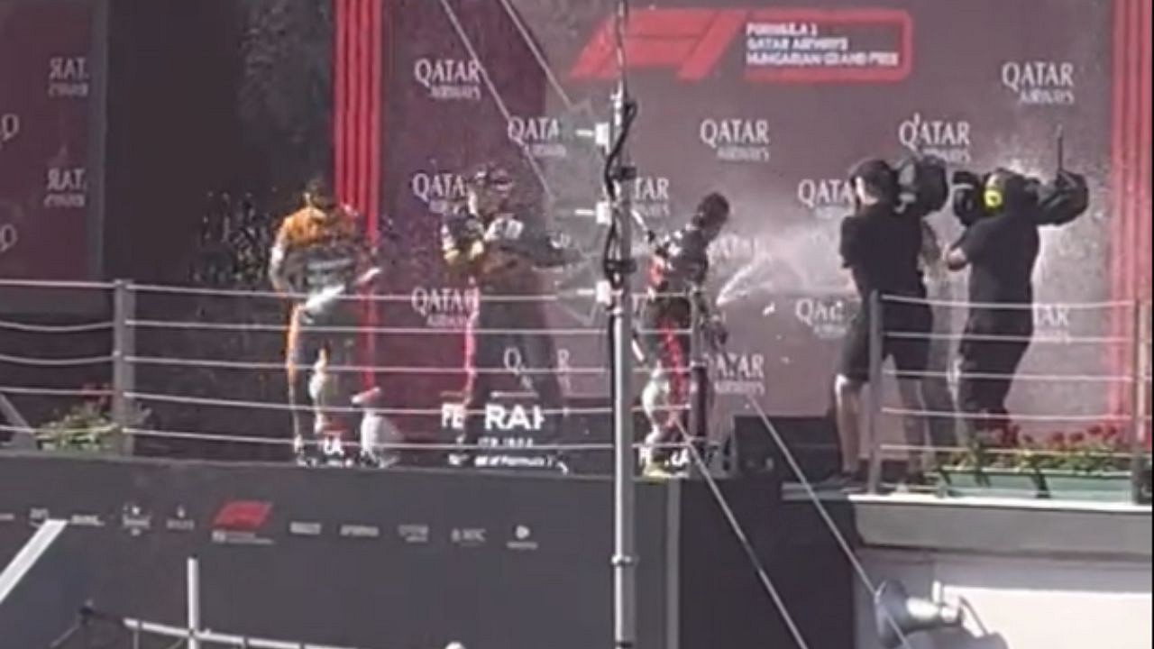 Watch: Nonchalant Lando Norris Breaks Max Verstappen’s Hard Earned Hungarian GP Trophy