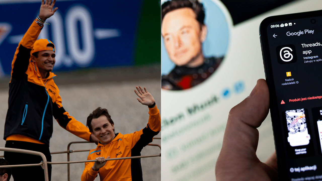 Young Guns Lando Norris and Oscar Piastri First to Ditch Elon Musk's Twitter In Mass Exodus to Meta Threads