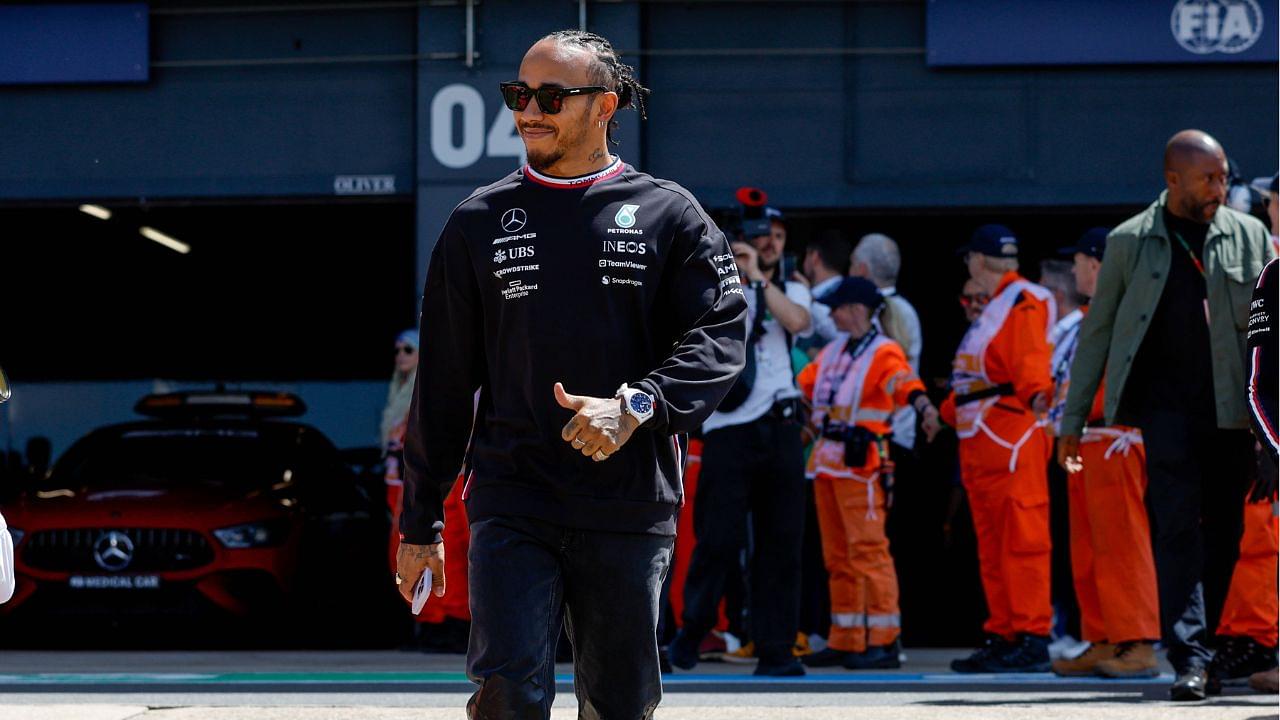 Usually Dapper Lewis Hamilton Caught in Major Fashion Faux Pas as Fans Cannot Believe Their Eyes