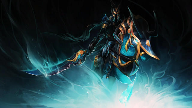 An image showing a character on Dark Horse from DOTA 2 Steam free games