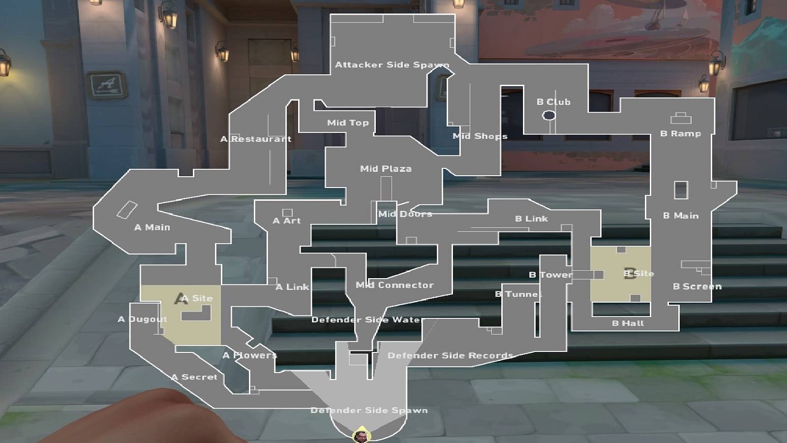 A look at Pearl's minimap : r/ValorantCompetitive