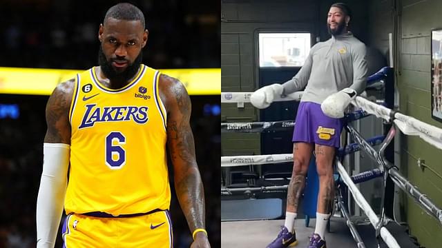 "Anthony Davis Is Risking Another Season On Some Bulls**t": LeBron James Should Be Concerned With Lakers Star's Recent Boxing Workout Per NBA Twitter