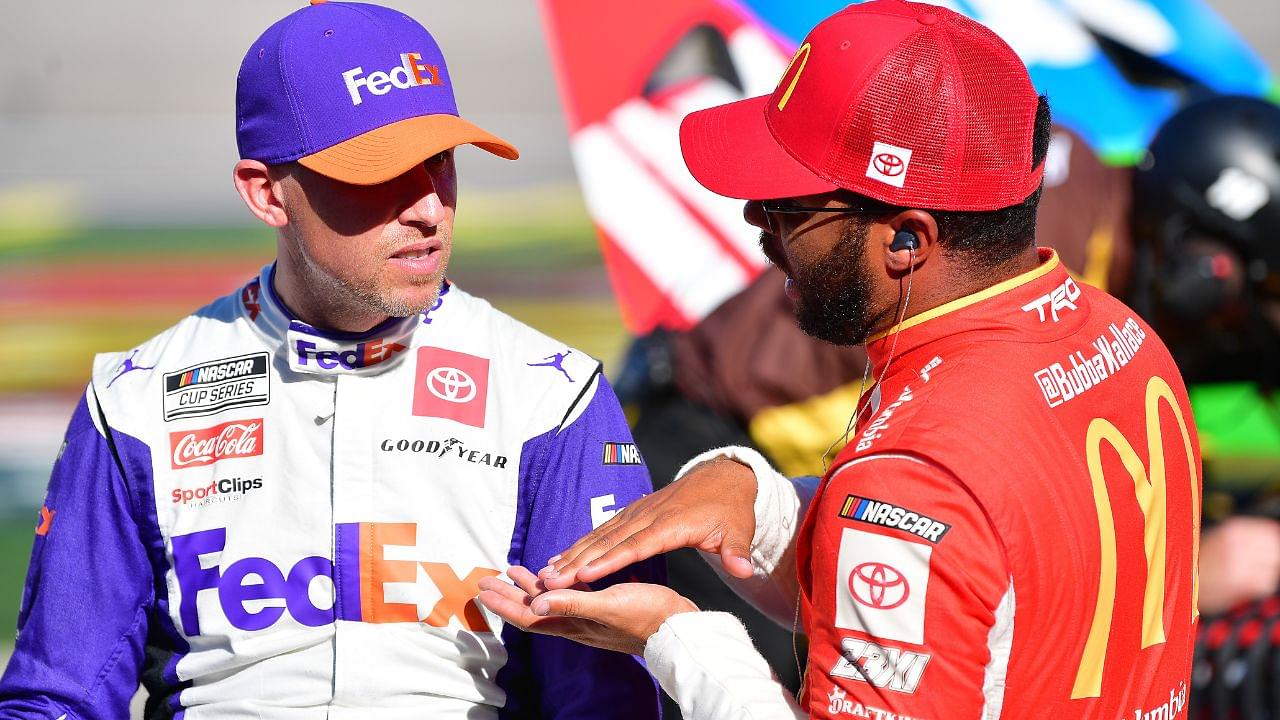 "Been Super Stressed": Denny Hamlin Feels Bubba Wallace Is “Battle-Tested” to Perform in the Playoffs