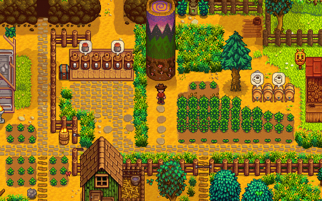 An image showing the gameplay of Stardew Valley which is among the most popular mobile games in 2023