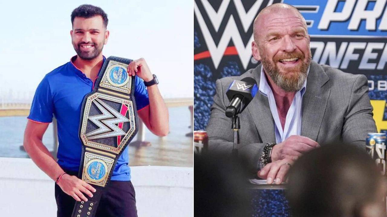 Habitual Of Winning IPL Trophies, Rohit Sharma Once Lifted WWE Championship Belt Gifted By Triple H
