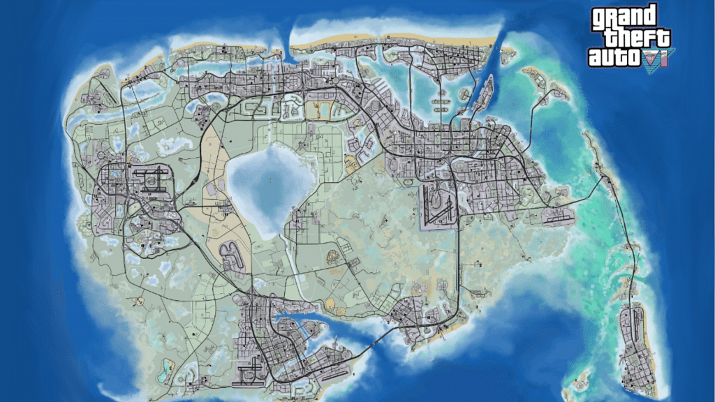 GTA 6 map with real locations : r/rockstar