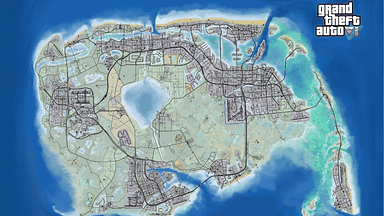 The leaked GTA 6 map