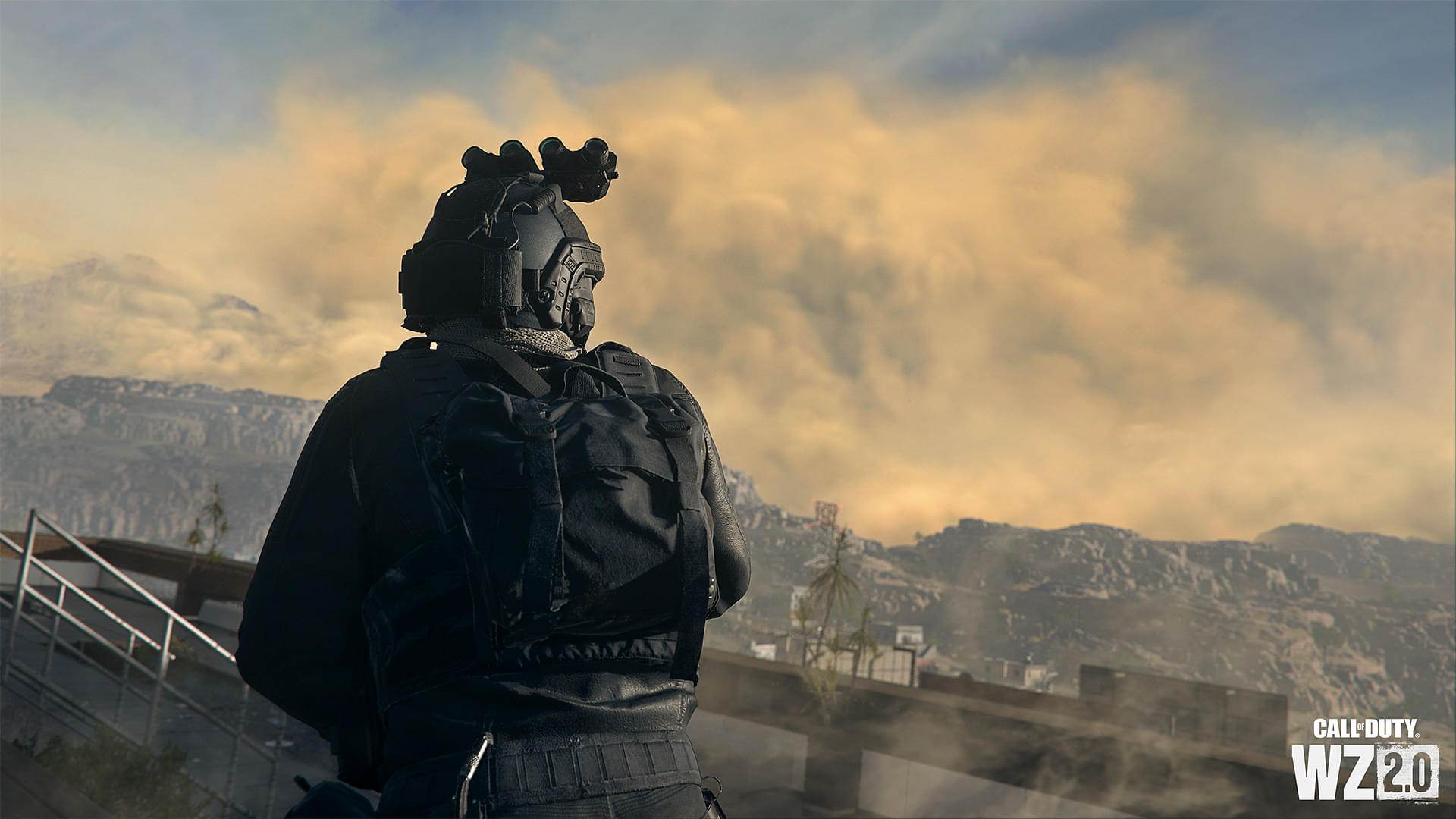 An Image of a Soldier Looking over the Battlefield in Warzone 2