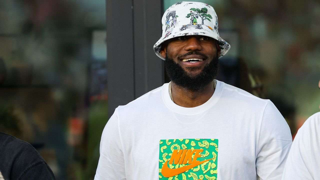 LeBron James covered Adidas logo while playing in Drew League, just like  Michael Jordan did