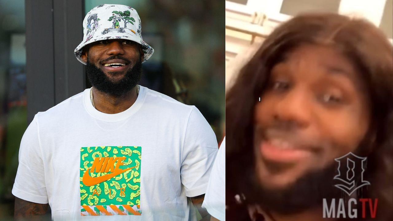 "I Need All This Braided Up": In The Midst Of Hairline Issues, LeBron James Hilariously Going At Wife Savannah To Style His Wig Resurfaces Online