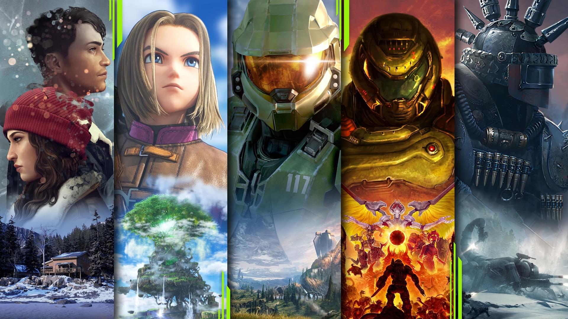 An image of multiple games in a poster format