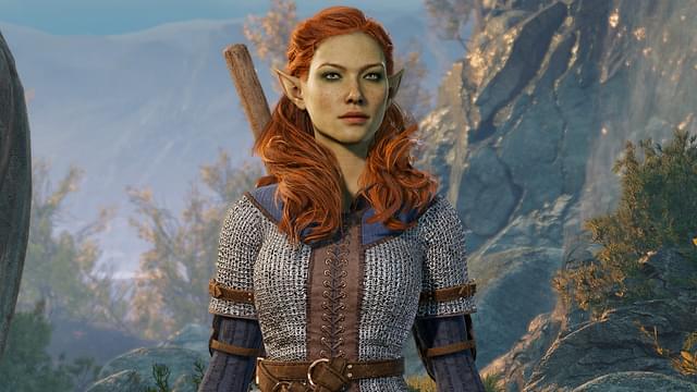 The character creation window showcasing an in-game character of Baldur's Gate 3
