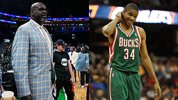 Shaquille O'Neal Digs Up 'Rare Footage' of Teenage Giannis Antetokounmpo Wiping Wet Floor Before Earning $188,837,362 From NBA