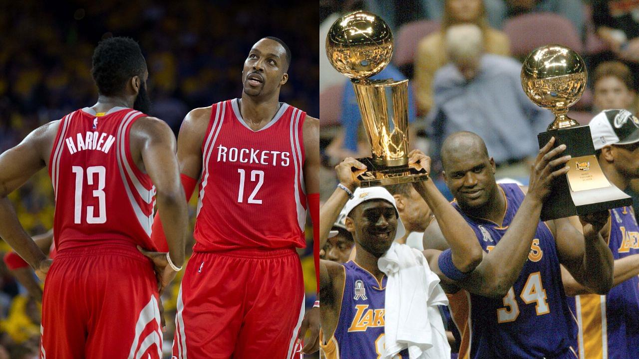 “James Harden and Himself Could Be the Next Shaq and Kobe”: Shaquille O’Neal Slyly Ridicules Dwight Howard’s Take on Rockets’ Years