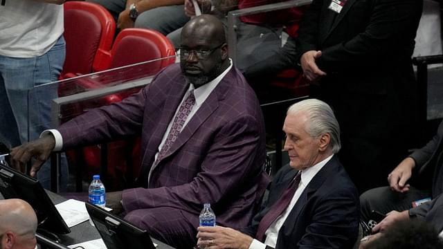 Having Called Out Pat Riley Over Jersey Retirement, Shaquille O'Neal Suspected Heat Legend Spied on Him During His Time in Miami