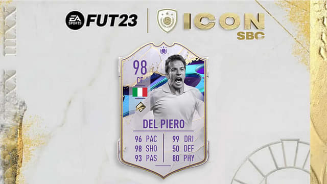 FIFA 23 Alessandro Del Piero Cover Star Icon