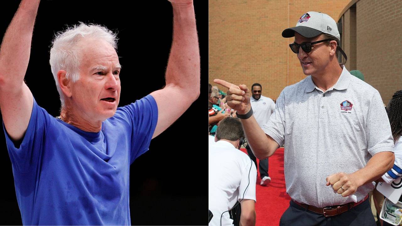Peyton Manning Teaches John McEnroe How to Deal With a “Sub-Par Umpire,” While Getting Schooled By the Tennis Legend