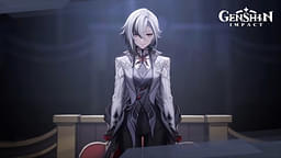 An image showing a character from Genshin Impact with white hair