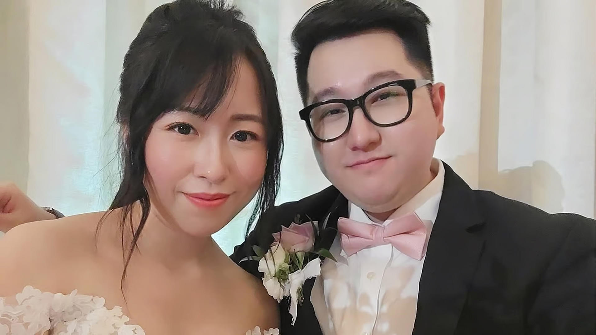 An image showing streamers BaboAbe and Natsumi who recently got married live on Twitch