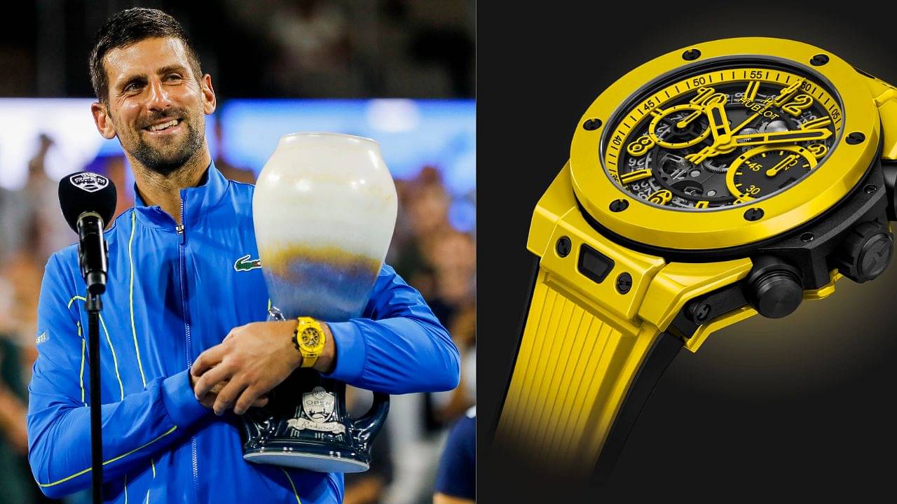 Novak Djokovic Proudly Shows Off $28,280 Hublot Watch in Cincinnati Open 2023 Win