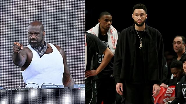 1 Month After 'Ridiculing' Ben Simmons for His FIBA 2023 Decision, Shaquille O'Neal Pokes Fun at His 'Playoff Bricks' from 2 Years Ago